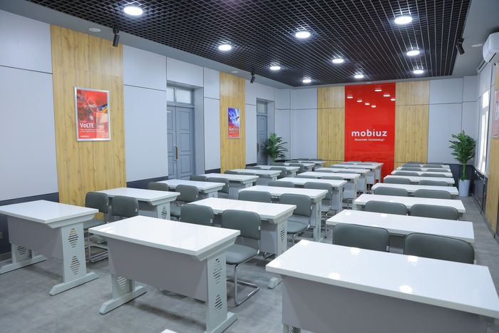Lecture hall with modern desks